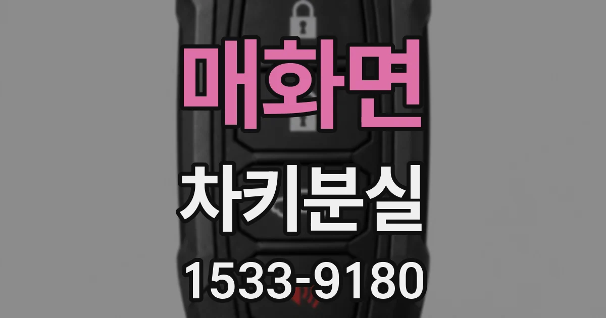 매화면 차키분실