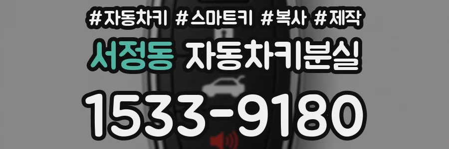 서정동 자동차키분실