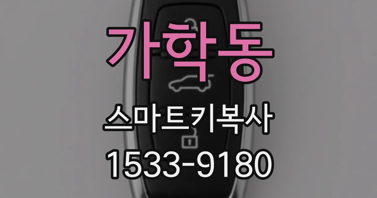 가학동 스마트키복사