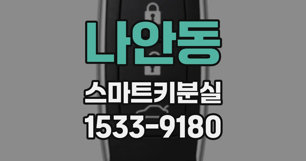 나안동 스마트키분실
