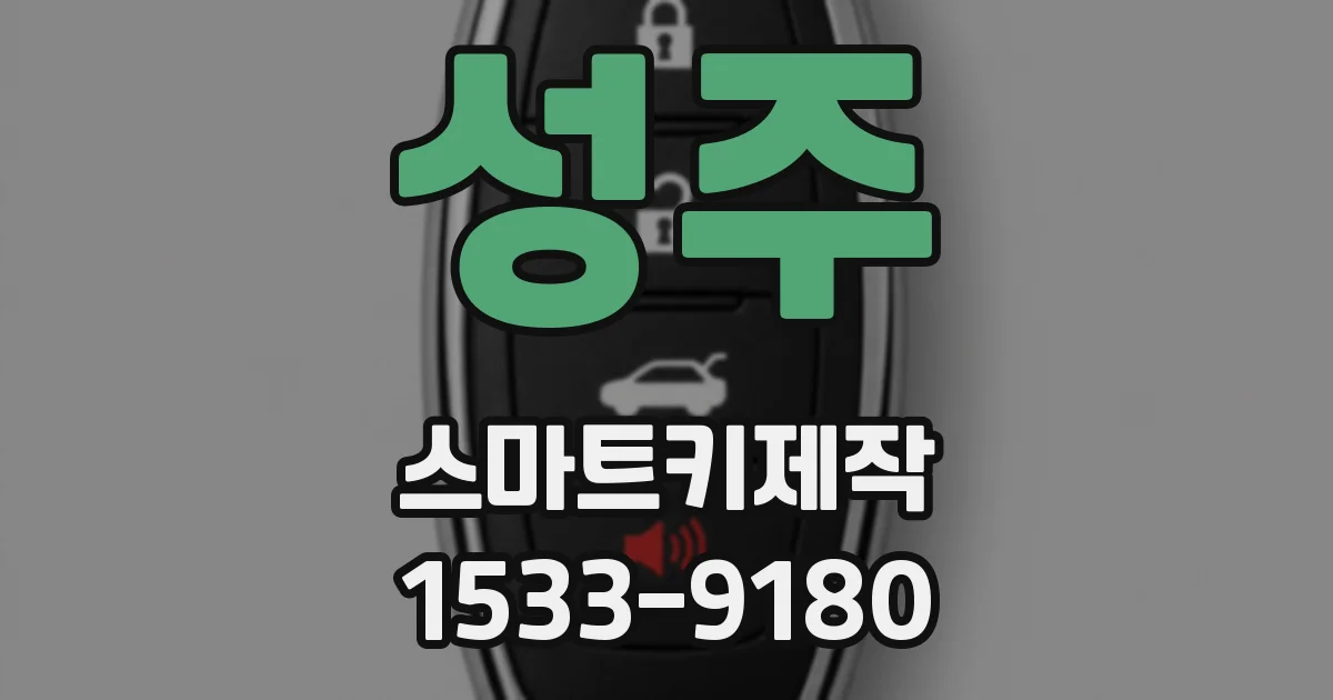 성주 스마트키제작
