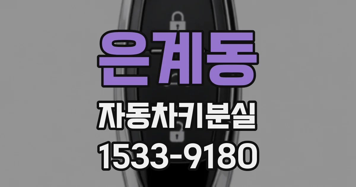 은계동 자동차키분실