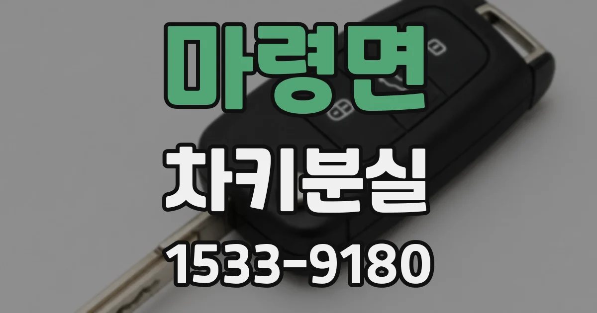 마령면 차키분실