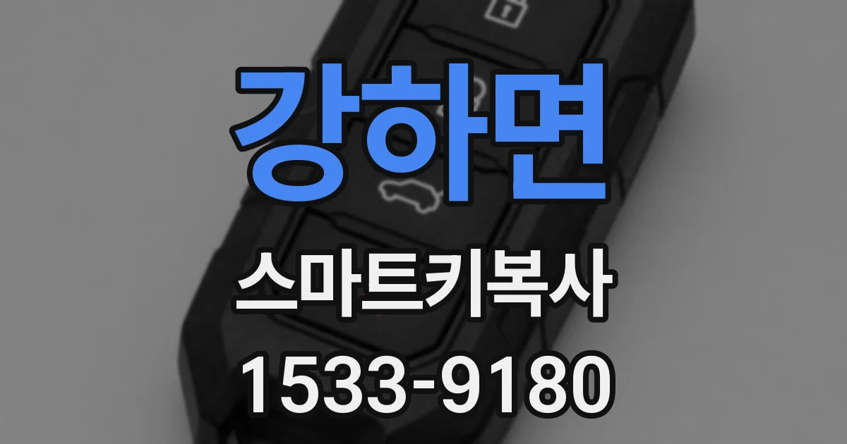 강하면 스마트키복사