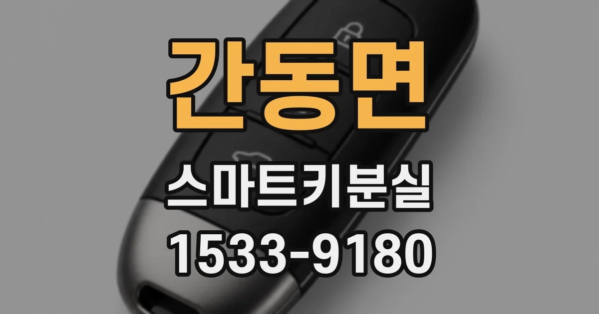 간동면 스마트키분실