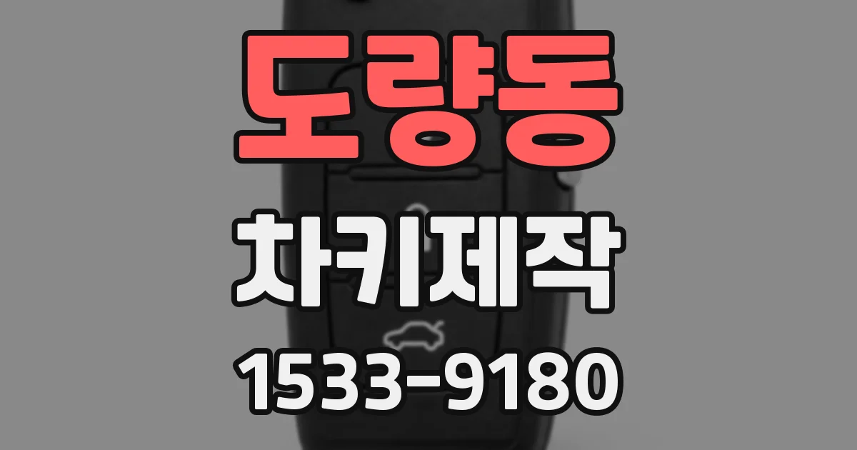 도량동 차키제작