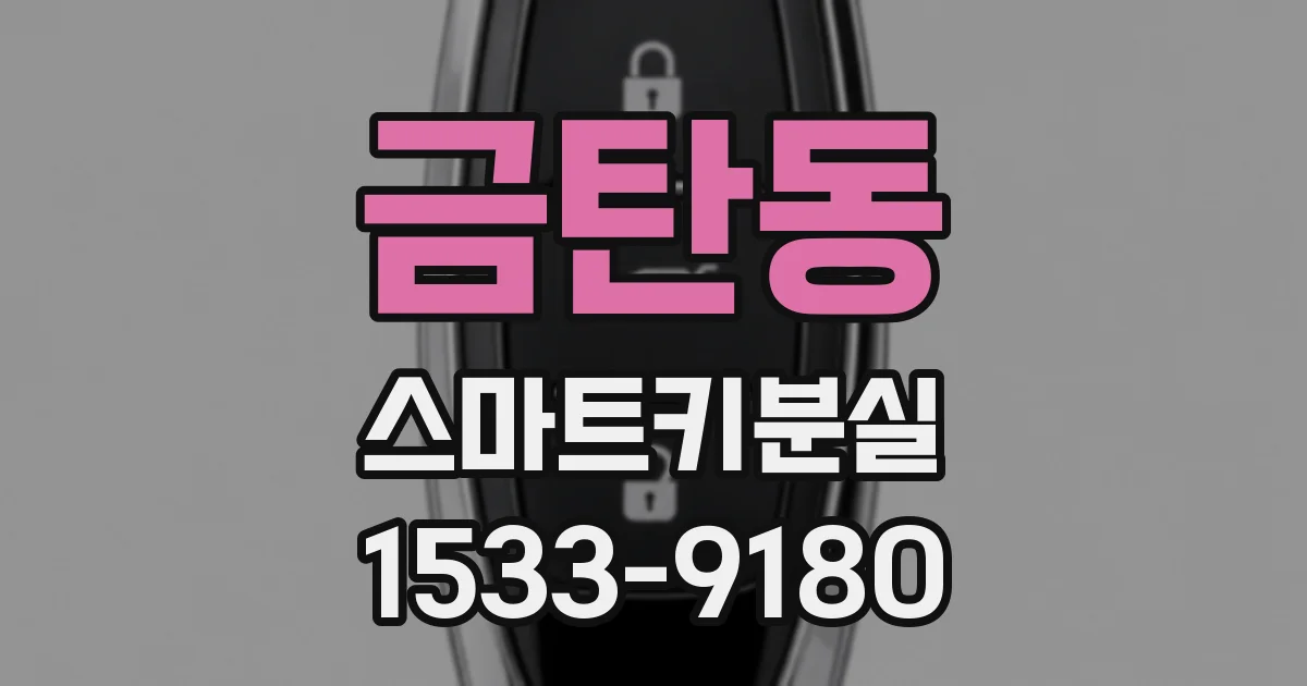 금탄동 스마트키분실