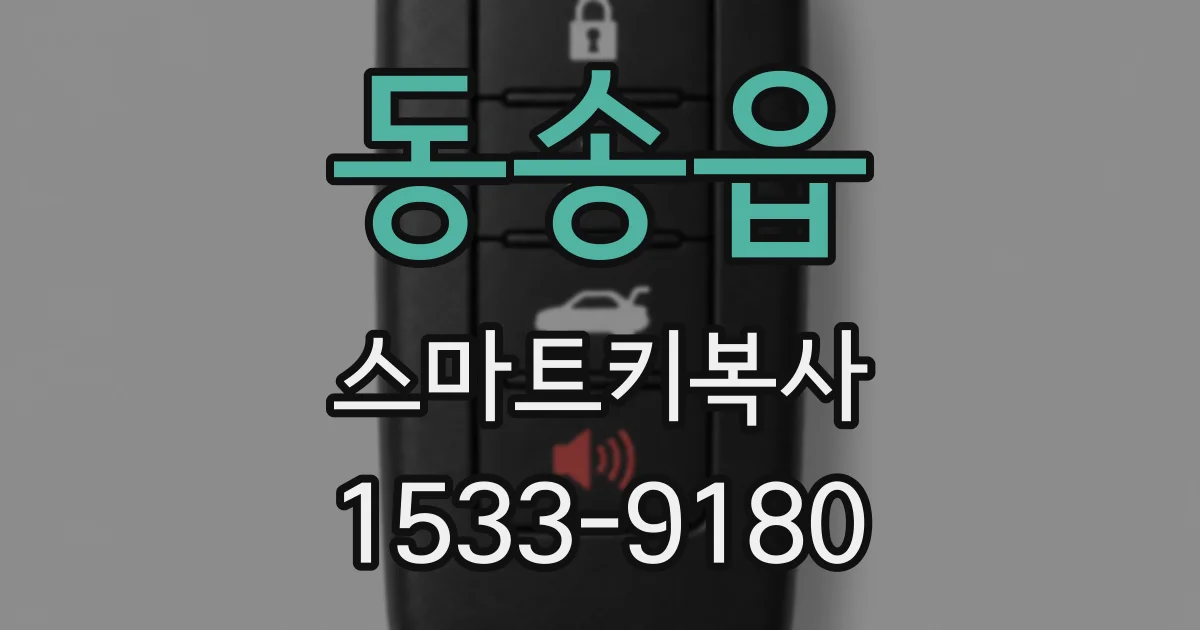 동송읍 스마트키복사