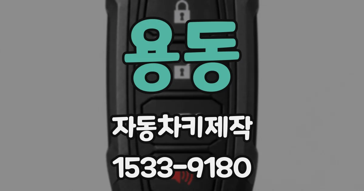 용동 자동차키제작