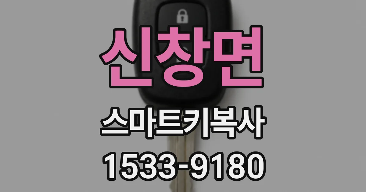 신창면 스마트키복사