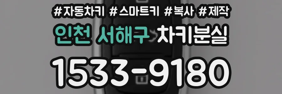 인천 서해구 차키분실