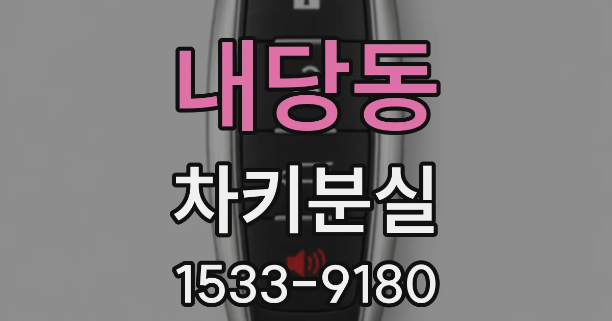 내당동 차키분실