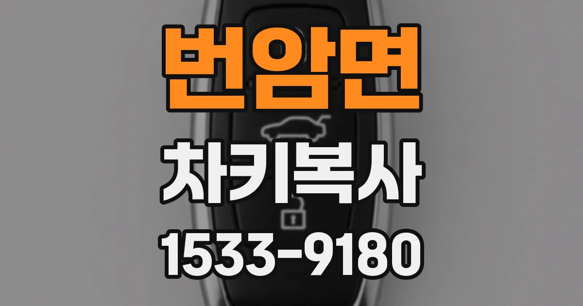 번암면 차키복사