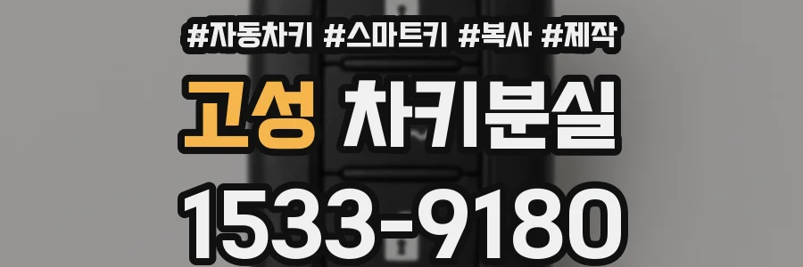 고성 차키분실