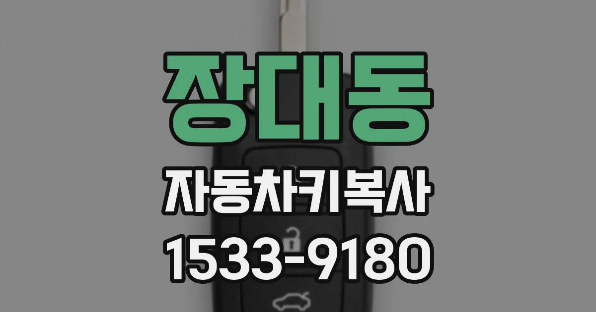 장대동 자동차키복사