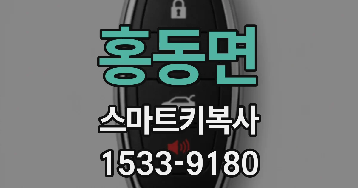 홍동면 스마트키복사