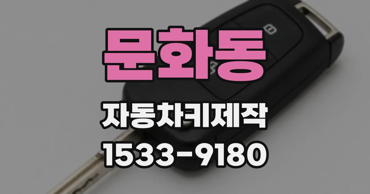 문화동 자동차키제작