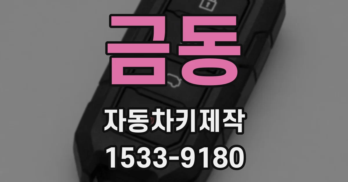 금동 자동차키제작