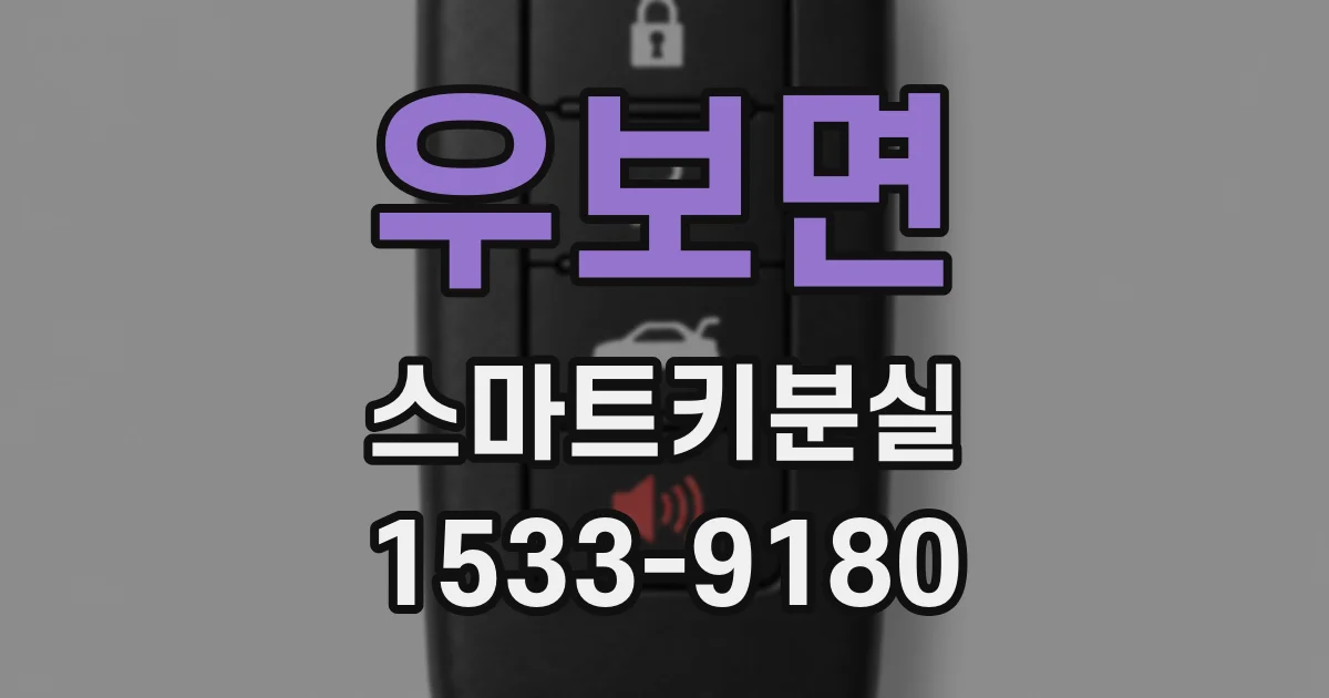 우보면 스마트키분실
