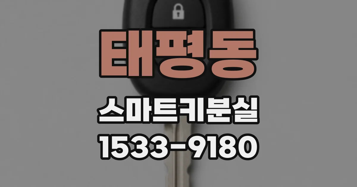 태평동 스마트키분실