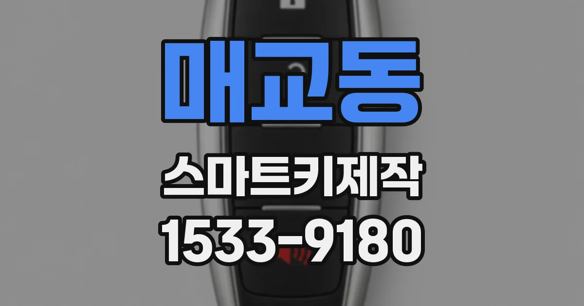 매교동 스마트키제작
