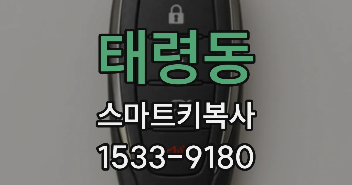 태령동 스마트키복사