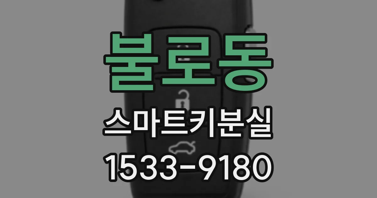 불로동 스마트키분실