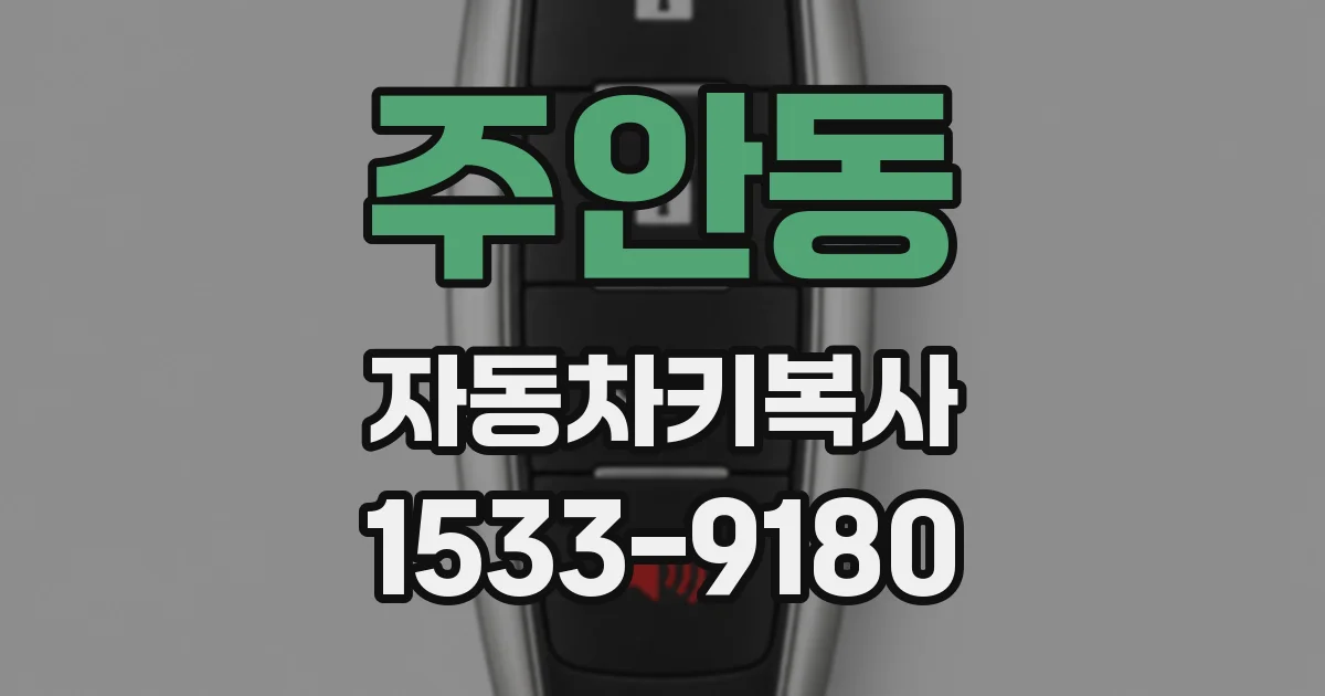 주안동 자동차키복사