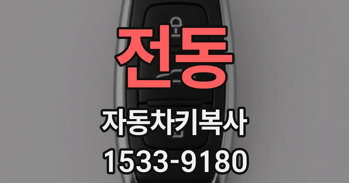 전동 자동차키복사