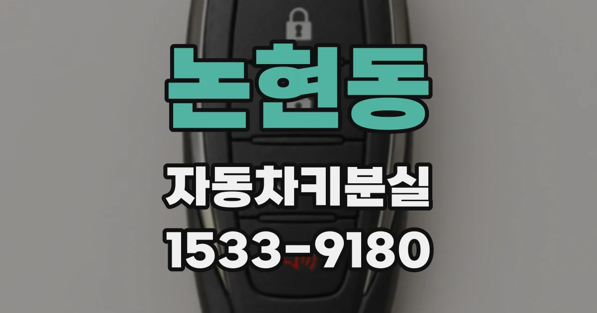 논현동 자동차키분실