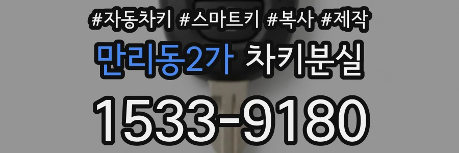 만리동2가 차키분실