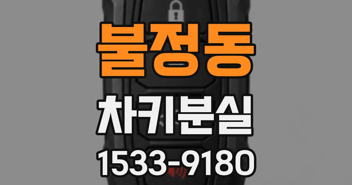 불정동 차키분실