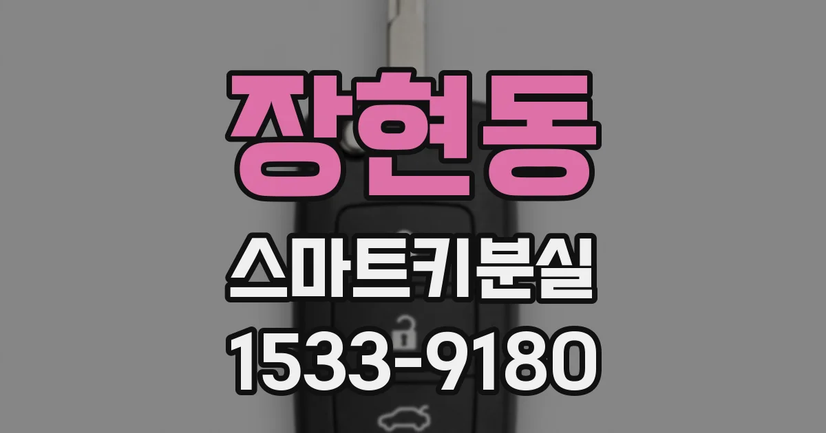 장현동 스마트키분실