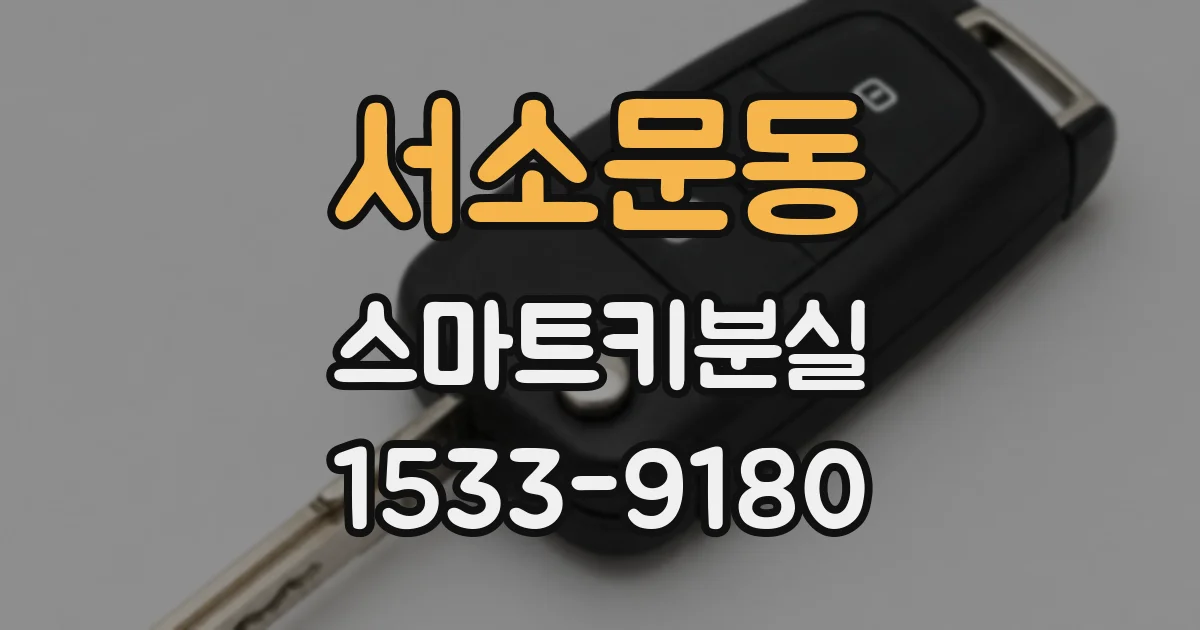 서소문동 스마트키분실