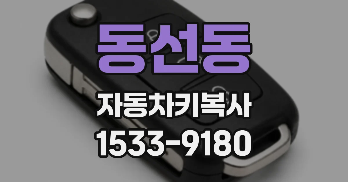 동선동 자동차키복사