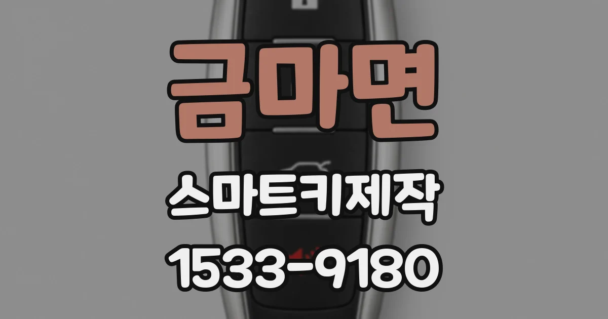 금마면 스마트키제작
