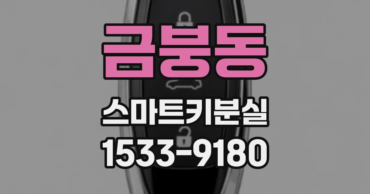 금붕동 스마트키분실