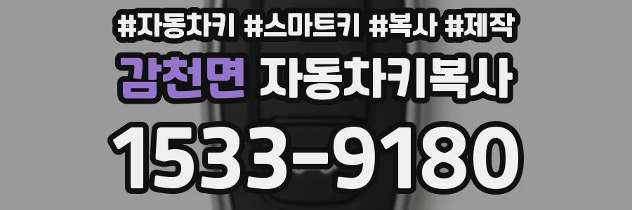 감천면 자동차키복사