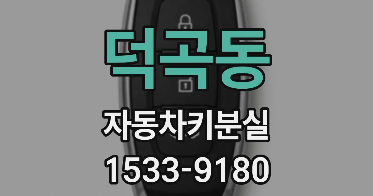 덕곡동 자동차키분실