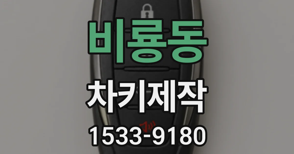 비룡동 차키제작