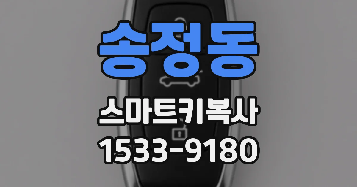 송정동 스마트키복사