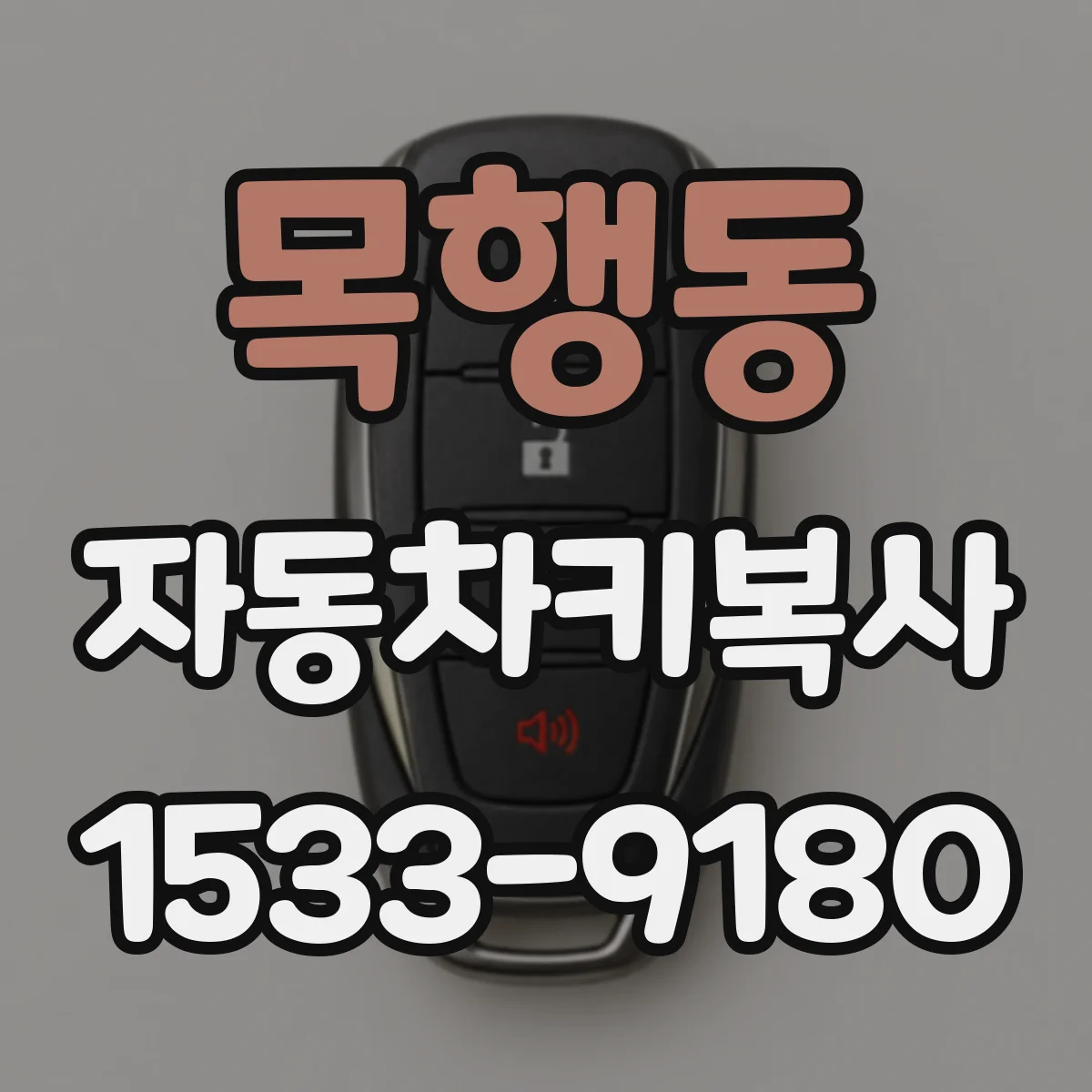 목행동 자동차키복사
