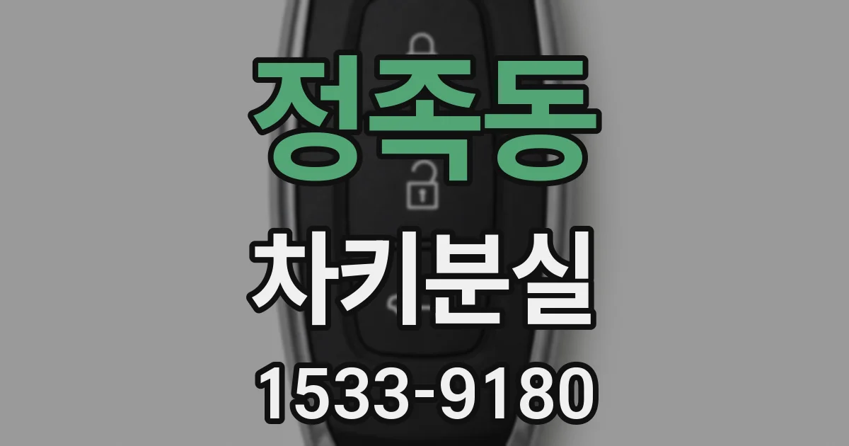 정족동 차키분실
