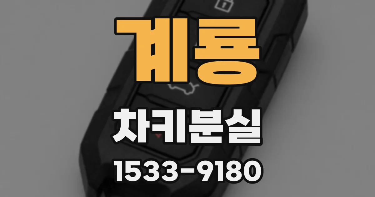 계룡 차키분실