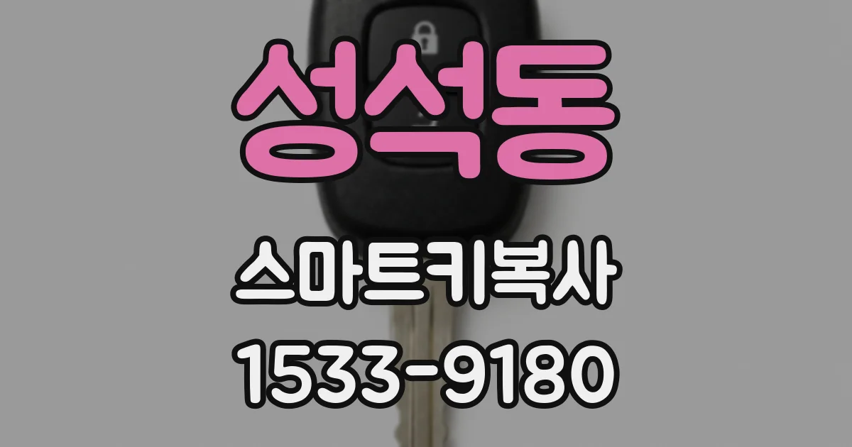 성석동 스마트키복사