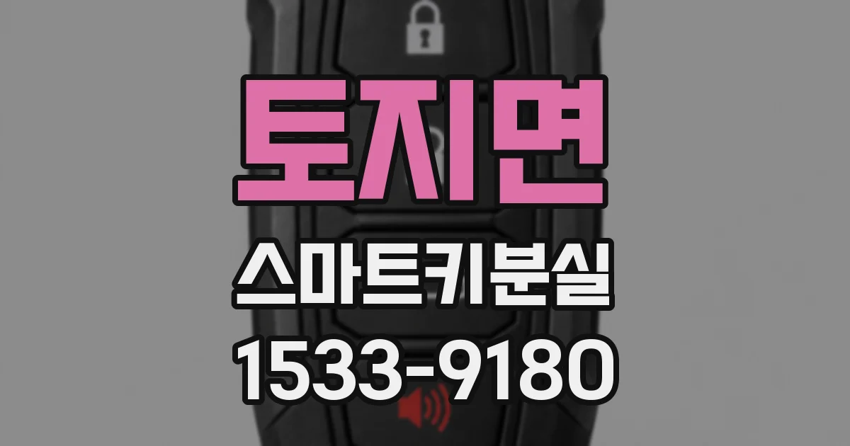 토지면 스마트키분실