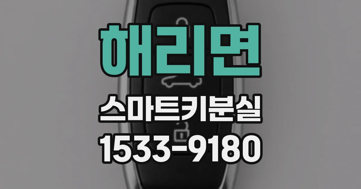 해리면 스마트키분실