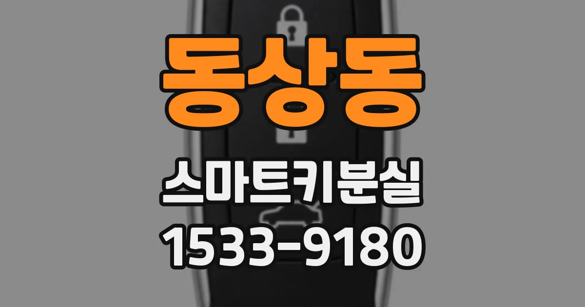 동상동 스마트키분실