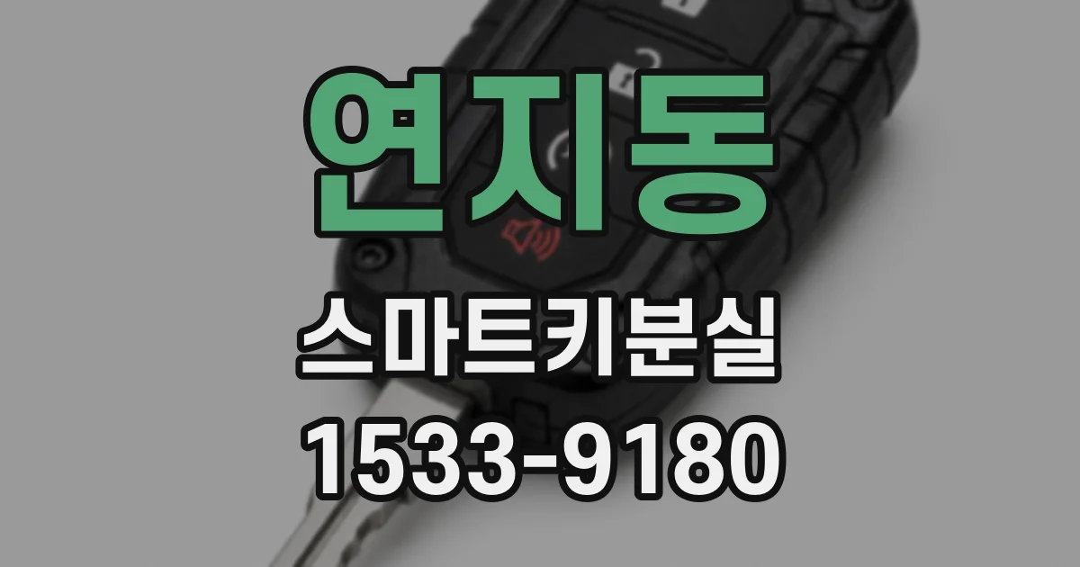 연지동 스마트키분실