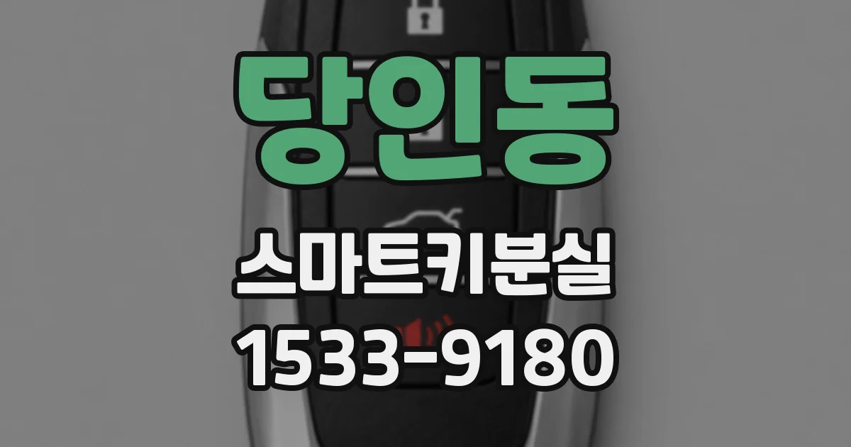 당인동 스마트키분실